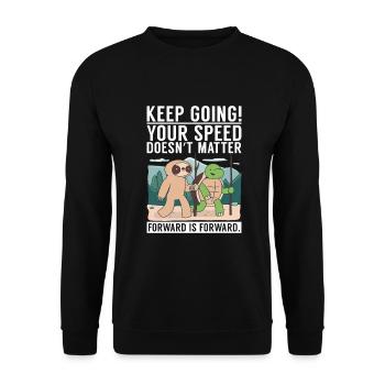 Turtle Owner Gift Turtle Lover - Unisex Sweatshirt - black - Front - Alina (178cm) & Michal (187cm)
