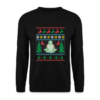 Turtle Owner Gift Turtle Lover - Unisex Sweatshirt - black - Front - Alina (178cm) & Michal (187cm)