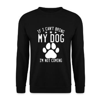 Dog Owner Gift Dog Lover - Unisex Sweatshirt - black - Front - Alina (178cm) & Michal (187cm)