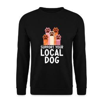 Dog Owner Gift Dog Lover - Unisex Sweatshirt - black - Front - Alina (178cm) & Michal (187cm)