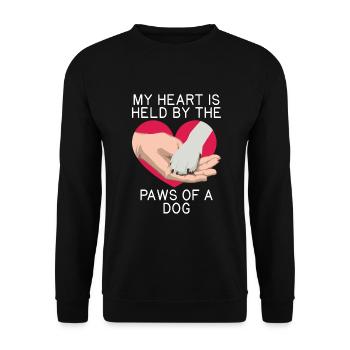 Dog Owner Gift Dog Lover - Unisex Sweatshirt - black - Front - Alina (178cm) & Michal (187cm)