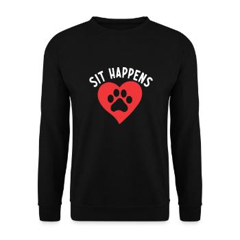 Dog Owner Gift Dog Lover - Unisex Sweatshirt - black - Front - Alina (178cm) & Michal (187cm)