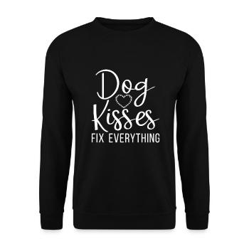 Dog Owner Gift Dog Lover - Unisex Sweatshirt - black - Front - Alina (178cm) & Michal (187cm)