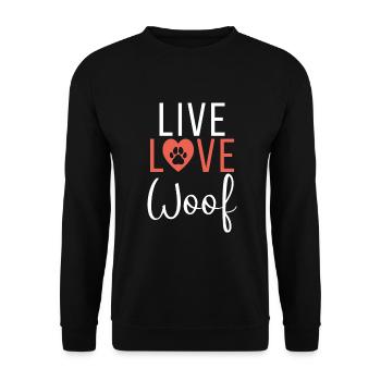 Dog Owner Gift Dog Lover - Unisex Sweatshirt - black - Front - Alina (178cm) & Michal (187cm)