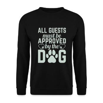 Dog Owner Gift Dog Lover - Unisex Sweatshirt - black - Front - Alina (178cm) & Michal (187cm)