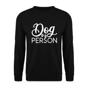 Dog Owner Gift Dog Lover - Unisex Sweatshirt - black - Front - Alina (178cm) & Michal (187cm)