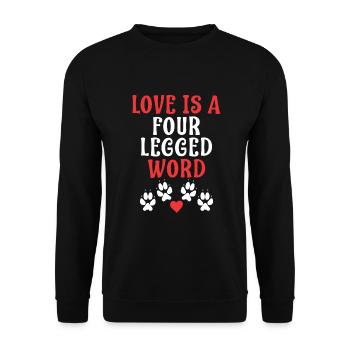 Dog Owner Gift Dog Lover - Unisex Sweatshirt - black - Front - Alina (178cm) & Michal (187cm)