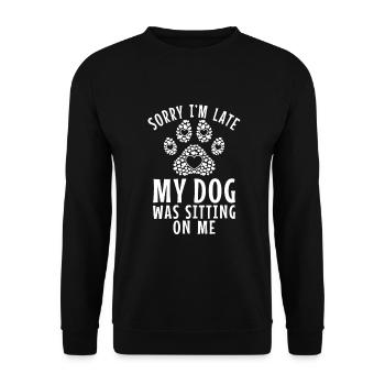 Dog Owner Gift Dog Lover - Unisex Sweatshirt - black - Front - Alina (178cm) & Michal (187cm)