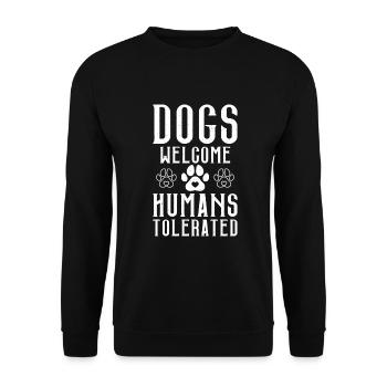 Dog Owner Gift Dog Lover - Unisex Sweatshirt - black - Front - Alina (178cm) & Michal (187cm)