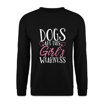 Dog Owner Gift Dog Lover - Unisex Sweatshirt - black - Front - Alina (178cm) & Michal (187cm)