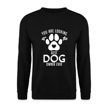Dog Owner Gift Dog Lover - Unisex Sweatshirt - black - Front - Alina (178cm) & Michal (187cm)