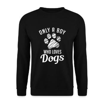 Dog Owner Gift Dog Lover - Unisex Sweatshirt - black - Front - Alina (178cm) & Michal (187cm)