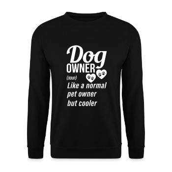 Dog Owner Gift Dog Lover - Unisex Sweatshirt - black - Front - Alina (178cm) & Michal (187cm)