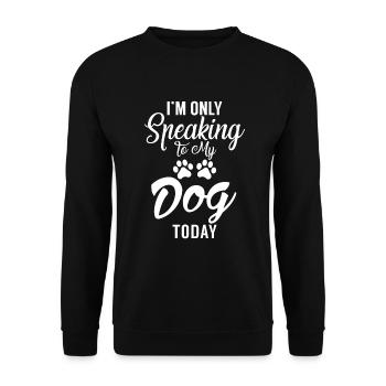 Dog Owner Gift Dog Lover - Unisex Sweatshirt - black - Front - Alina (178cm) & Michal (187cm)