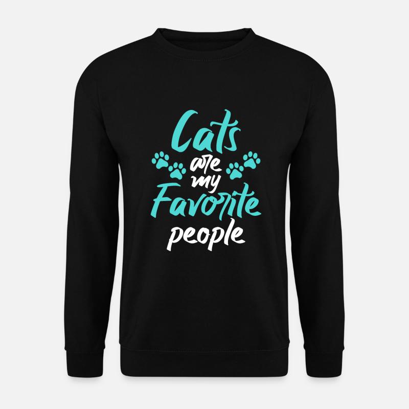 Gift Cat Owner Cat Gift - Unisex Sweatshirt - black