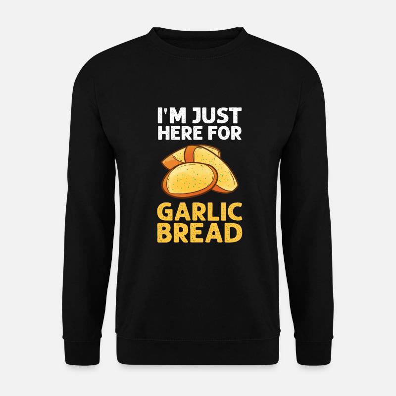 Garlic Garlic Bread Food Gift - Unisex Sweatshirt - black