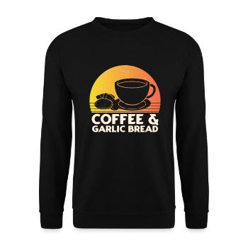 Ail Ail Pain Pain Cadeau alimentaire - Sweat-shirt Unisexe - noir - Devant - Alina (178cm) & Michal (187cm)