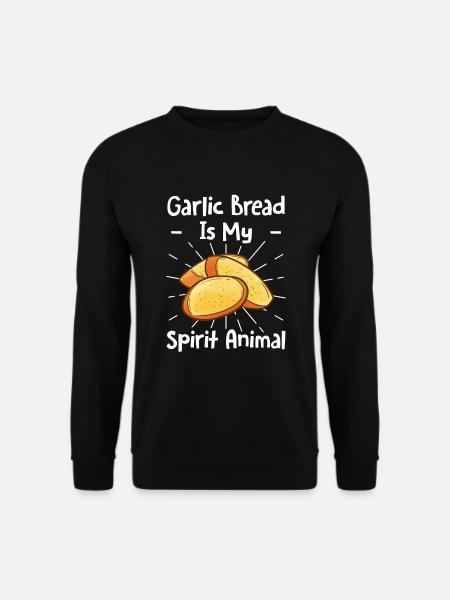 Garlic Garlic Bread Food Gift - Unisex Sweatshirt - black