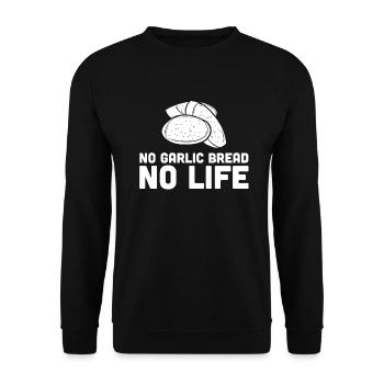 Ail Ail Pain Pain Cadeau alimentaire - Sweat-shirt Unisexe - noir - Devant - Alina (178cm) & Michal (187cm)