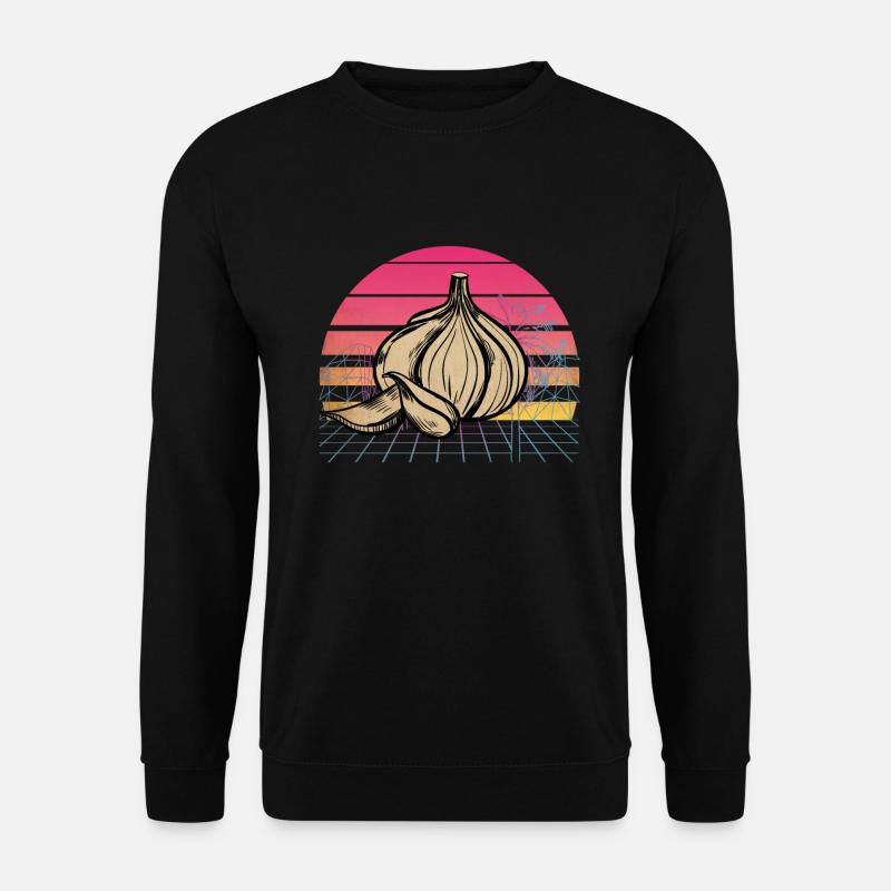 Garlic Garlic Bread Food Gift - Unisex Sweatshirt - black