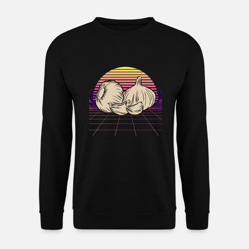 Garlic Garlic Bread Food Gift - Unisex Sweatshirt - black