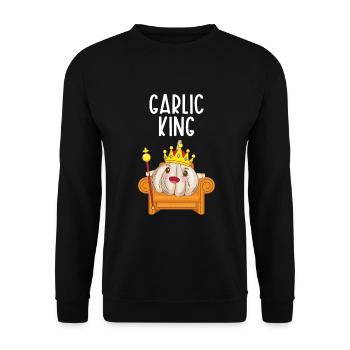 Ail Ail Pain Pain Cadeau alimentaire - Sweat-shirt Unisexe - noir - Devant - Alina (178cm) & Michal (187cm)