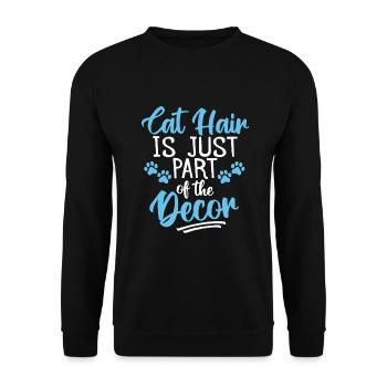 Gift Cat Owner Cat Gift - Unisex Sweatshirt - black - Front - Alina (178cm) & Michal (187cm)