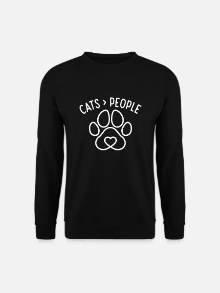 Gift Cat Owner Cat Gift - Unisex Sweatshirt - black