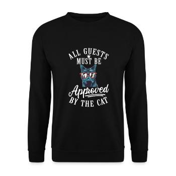 Gift Cat Owner Cat Gift - Unisex Sweatshirt - black - Front - Alina (178cm) & Michal (187cm)