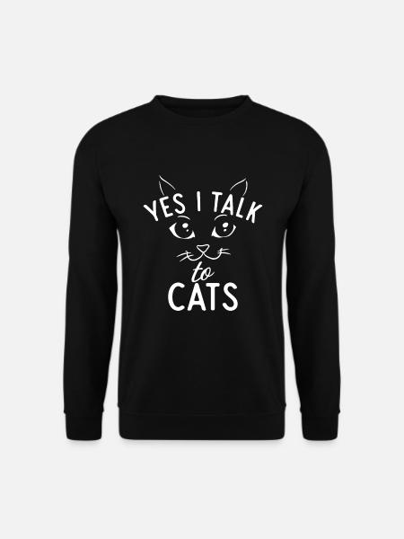 Gift Cat Owner Cat Gift - Unisex Sweatshirt - black
