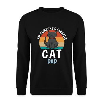 Gift Cat Owner Cat Gift - Unisex Sweatshirt - black - Front - Alina (178cm) & Michal (187cm)