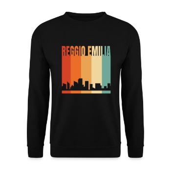 Reggio Emilia - Unisex Pullover - Schwarz - Vorne - Alina (178cm) & Michal (187cm)