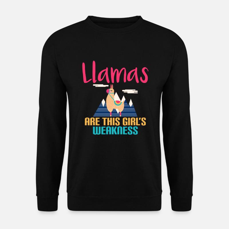 Llama Gift Llama Lover Gift - Unisex Sweatshirt - black