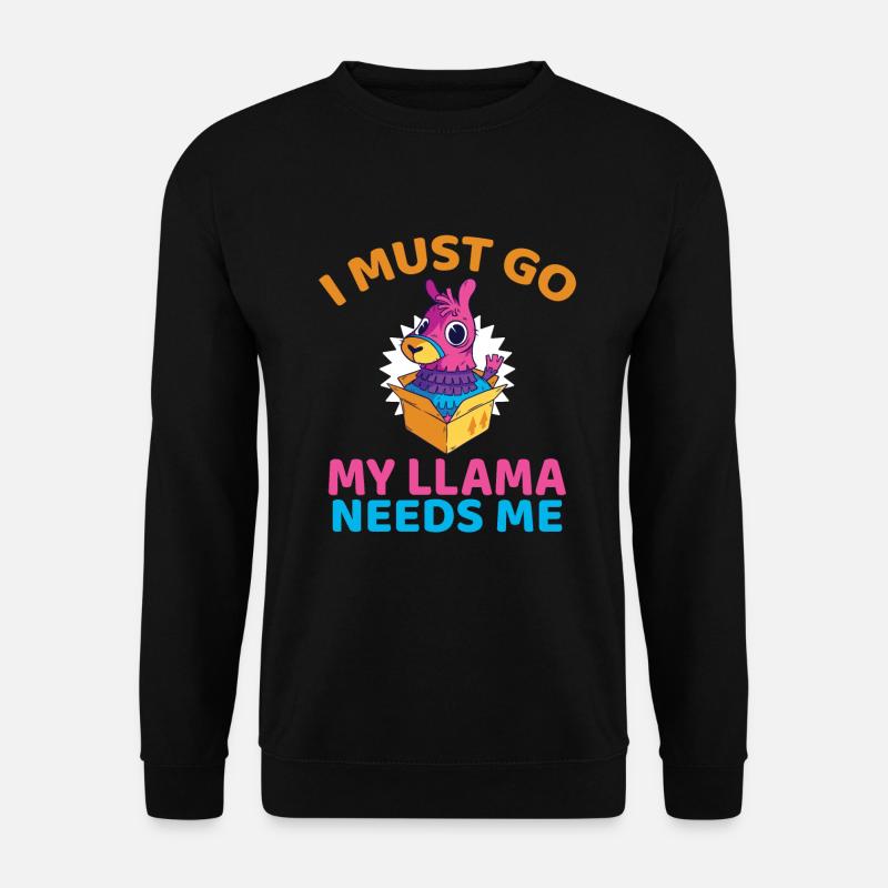 Llama Gift Llama Lover Gift - Unisex Sweatshirt - black