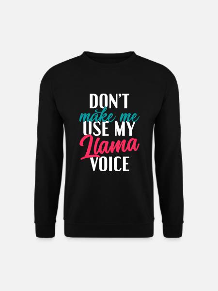 Llama Gift Llama Lover Gift - Unisex Sweatshirt - black