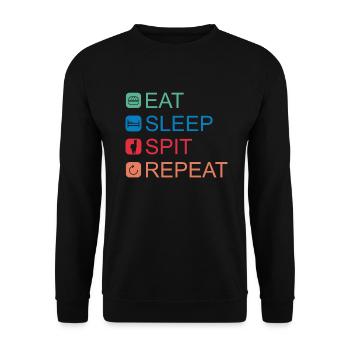 Cadeau Lama Lama Cadeau Amoureux - Sweat-shirt Unisexe - noir - Devant - Alina (178cm) & Michal (187cm)