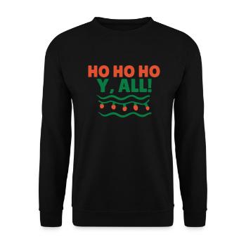 Lama Geschenk Lama Liebhaber Geschenk - Unisex Pullover - Schwarz - Vorne - Alina (178cm) & Michal (187cm)