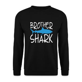 Cadeau de requin Amoureux des requins - Sweat-shirt Unisexe - noir - Devant - Alina (178cm) & Michal (187cm)