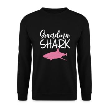 Cadeau de requin Amoureux des requins - Sweat-shirt Unisexe - noir - Devant - Alina (178cm) & Michal (187cm)
