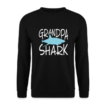 Shark Gift Shark Lover - Unisex Sweatshirt - black - Front - Alina (178cm) & Michal (187cm)