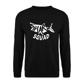 Shark Gift Shark Lover - Unisex Sweatshirt - black - Front - Alina (178cm) & Michal (187cm)
