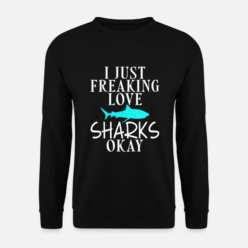 Shark Gift Shark Lover - Unisex Sweatshirt - black