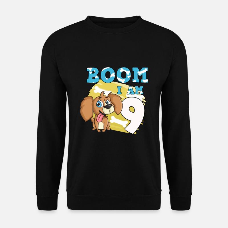 Chien de 9e anniversaire - Sweat-shirt Unisexe - noir