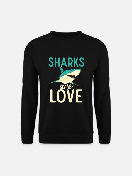 Shark Gift Shark Lover - Unisex Sweatshirt - black