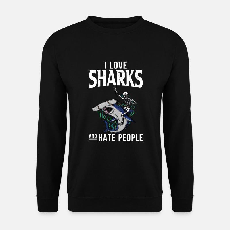Shark Gift Shark Lover - Unisex Sweatshirt - black