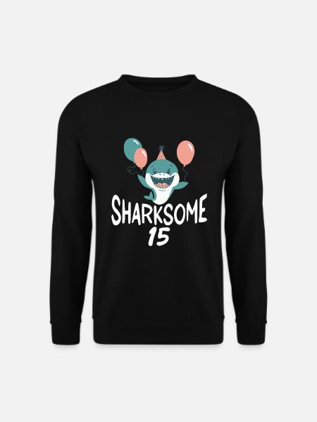 Hai Geschenk Hai Liebhaber - Unisex Pullover - Schwarz