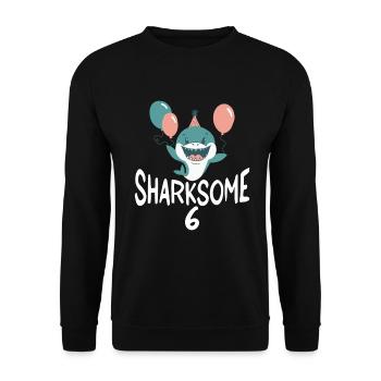 Cadeau de requin Amoureux des requins - Sweat-shirt Unisexe - noir - Devant - Alina (178cm) & Michal (187cm)
