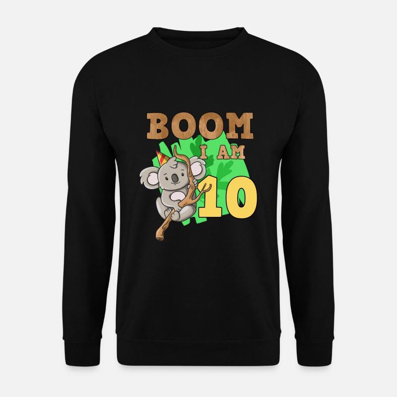 10th birthday koala - Unisex Sweatshirt - black