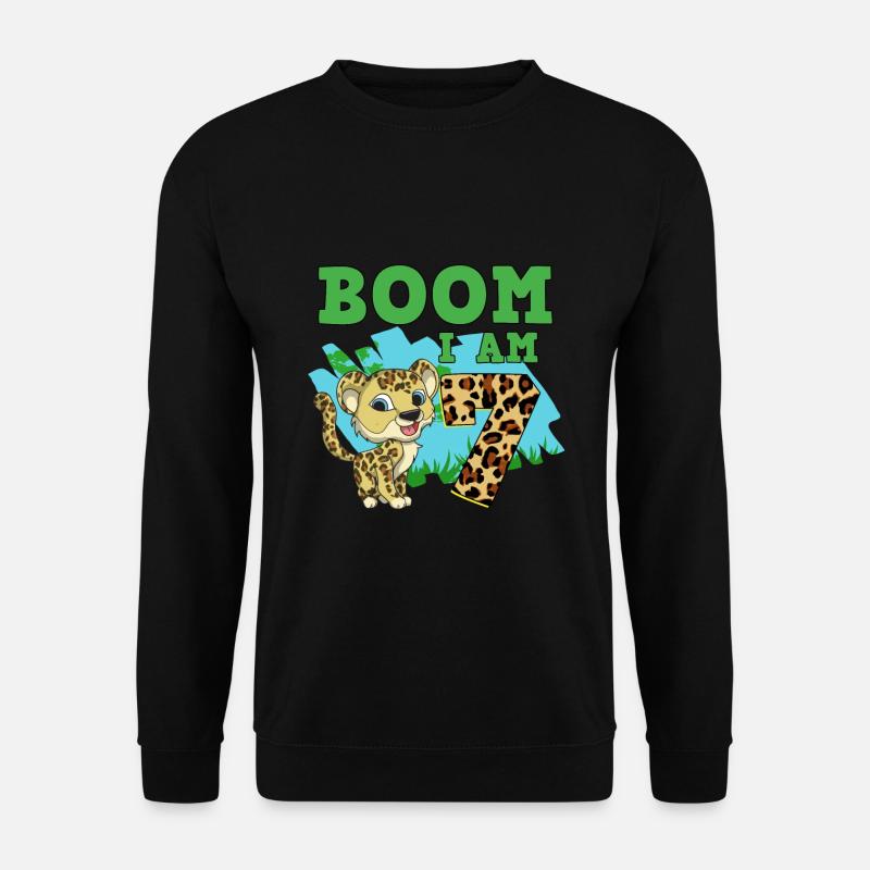 Léopard du 7e anniversaire - Sweat-shirt Unisexe - noir