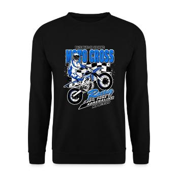 Moto Cross - Motocross - Supercross - MX - SX - Unisex Pullover - Schwarz - Vorne - Alina (178cm) & Michal (187cm)